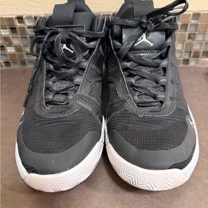 Nike Air Jordan Youth Black and White Shoe